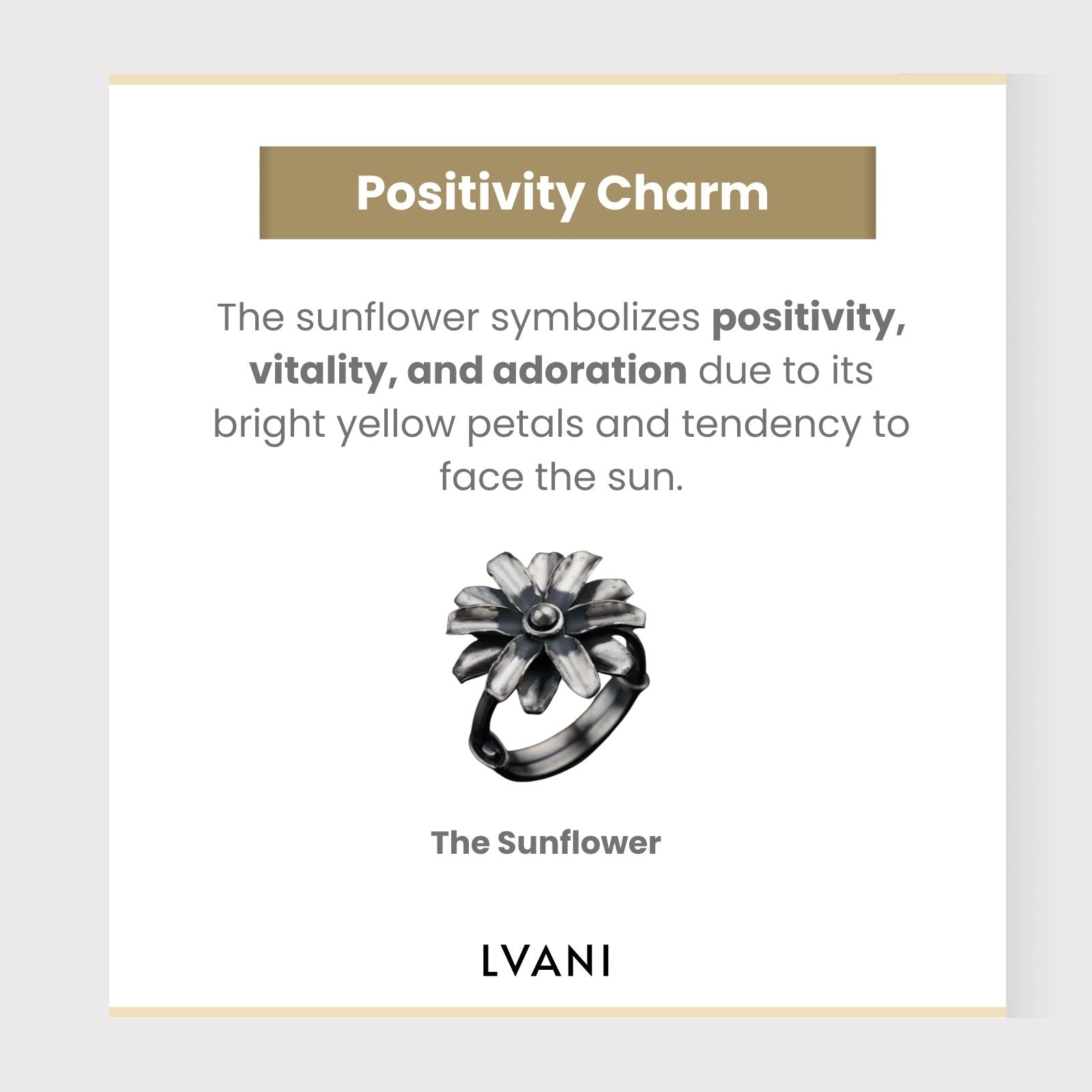 Sunflower 925 Silver Charm