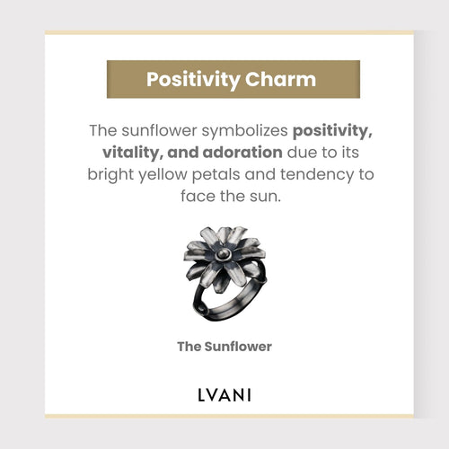 Sunflower 925 Silver Charm